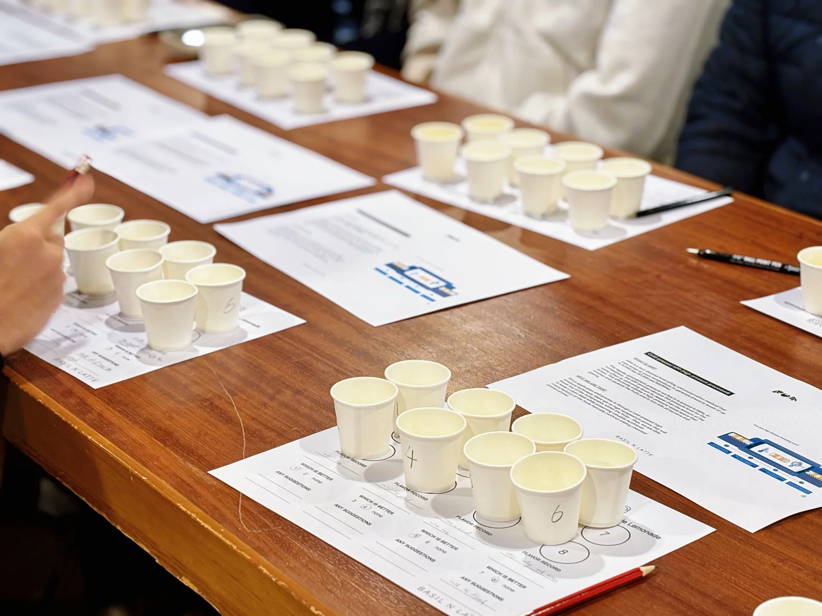 A product tasting and feedback session